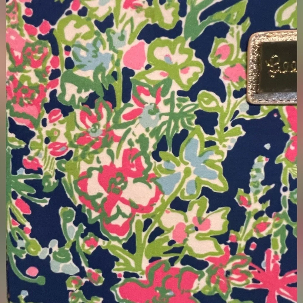 Lilly Pulitzer Blue and Pink Floral Laptop Sleeve